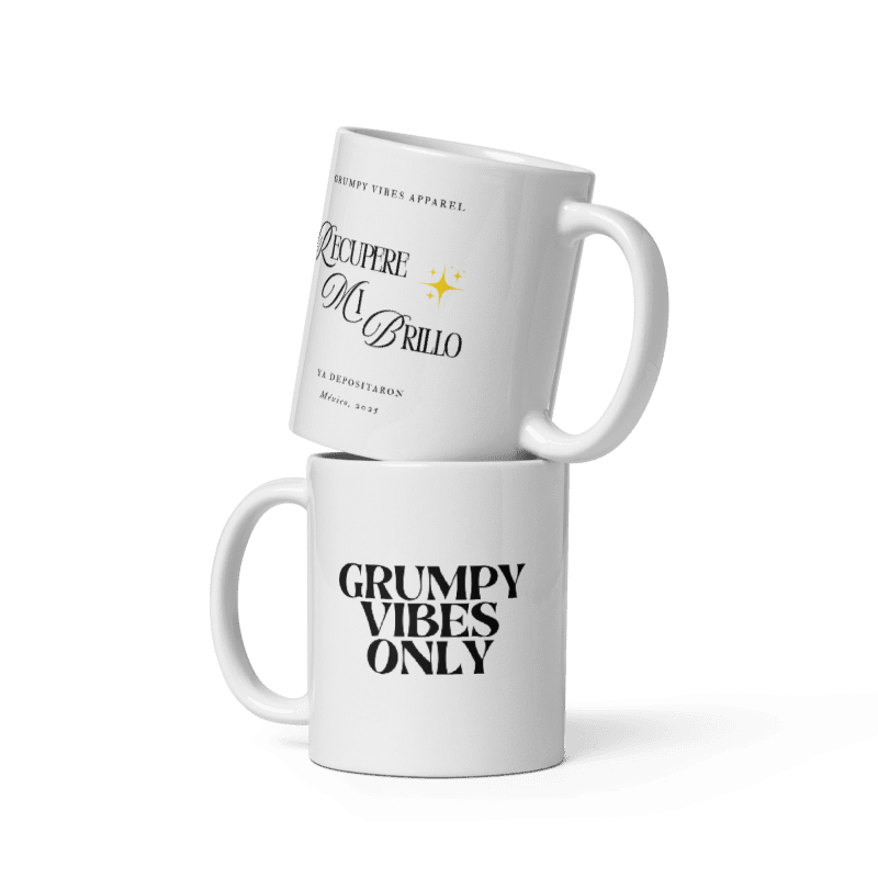 Taza Grumpy Vibes - Brillo 11oz